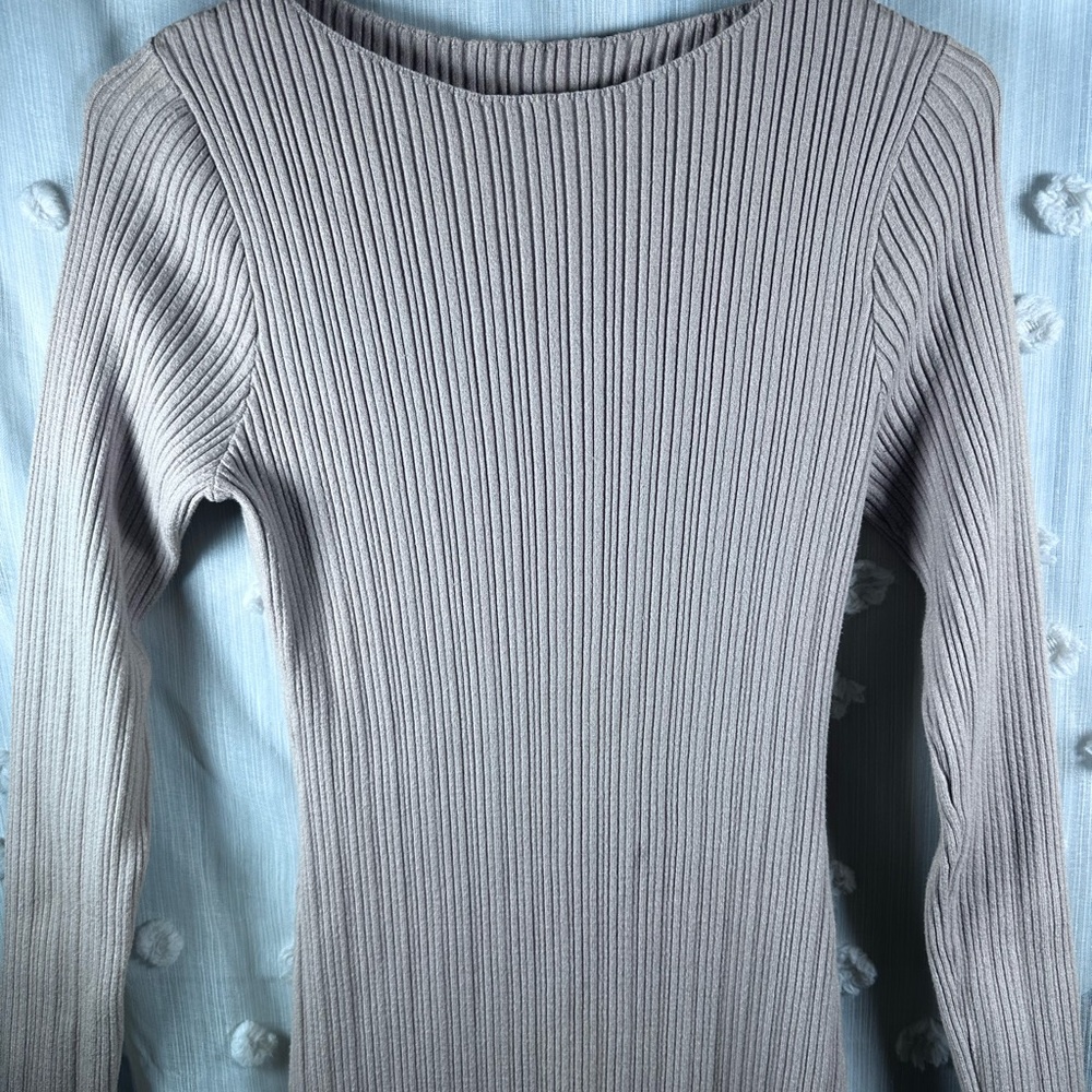 Merokeety Women’s Light Brown Ribbed Bodycon Knit Dress Size Medium - Picture 2 of 11